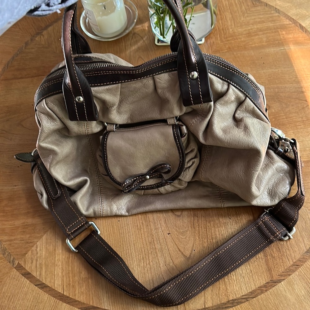 Nordstrom brand Italian made leather handbag